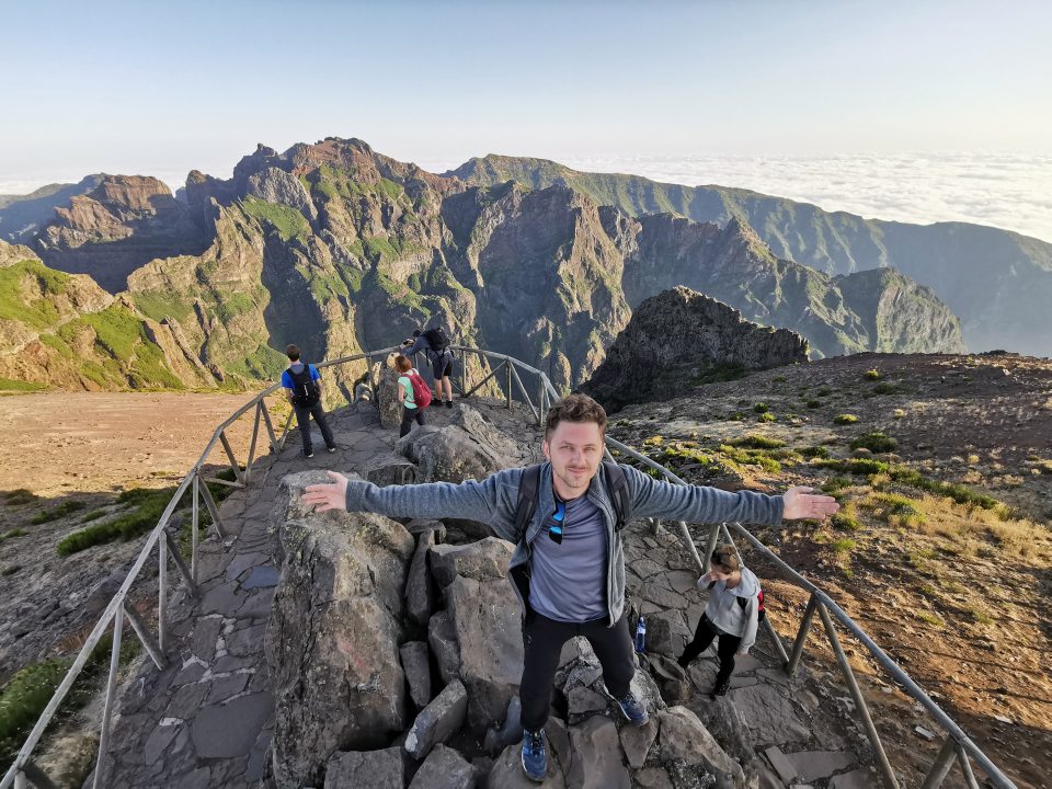 Na szczycie Pico Do Arieiro